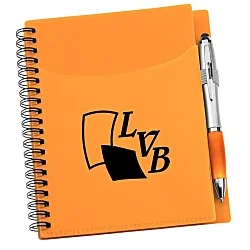 Sorbet Pocket Notebook with Curvy Stylus Pen - 24 hr