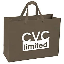 Kraft Eurotote with Woven Handle - 12" x 16"
