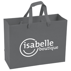 Kraft Eurotote with Woven Handle - 10" x 13"