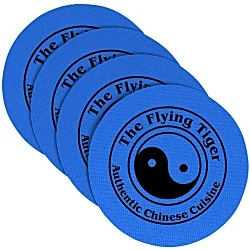 Vinyl Coasters - Set of Four - 4" Circle