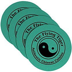 Vinyl Coasters - Set of Four - 4" Circle
