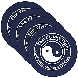Vinyl Coasters - Set of Four - 4" Circle