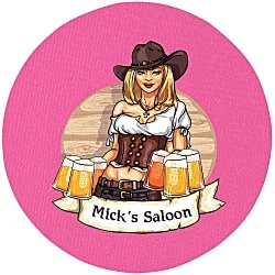 Vinyl Coaster - 4" Circle - Full Color