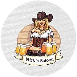 Vinyl Coaster - 4" Circle - Full Color
