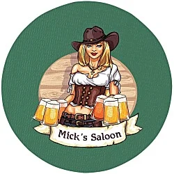 Vinyl Coaster - 4" Circle - Full Color