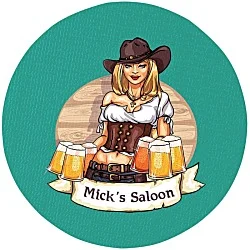 Vinyl Coaster - 4" Circle - Full Color