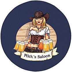 Vinyl Coaster - 4" Circle - Full Color