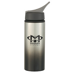 Gradient Color Aluminum Sport Bottle with Straw Lid - 24 oz. - 24 hr