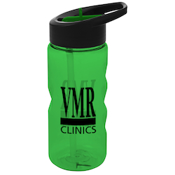 Mini Mountain Bottle with Two-Tone Flip Straw Lid - 22 oz.