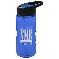 Mini Mountain Bottle with Two-Tone Flip Straw Lid - 22 oz.