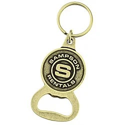 Delton Bottle Opener Keychain - Circle