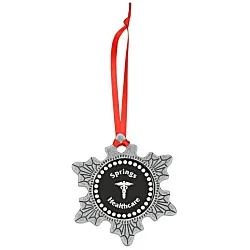 Sparkly Accent Ornament - Snowflake