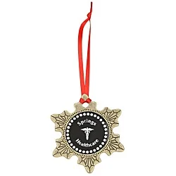 Sparkly Accent Ornament - Snowflake