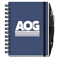 Smooth Paperboard Journal with Pen- 7" x 5" - 100 sheet
