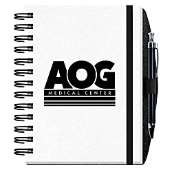Smooth Paperboard Journal with Pen- 7" x 5" - 100 sheet