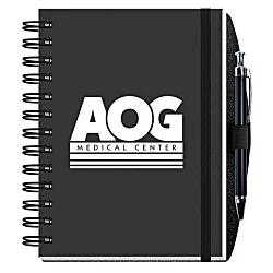 Smooth Paperboard Journal with Pen- 7" x 5" - 100 sheet