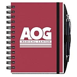 Smooth Paperboard Journal with Pen- 7" x 5" - 100 sheet