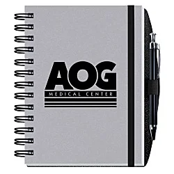 Smooth Paperboard Journal with Pen- 7" x 5" - 100 sheet