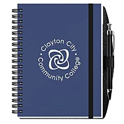 Smooth Paperboard Journal with Pen- 7" x 5" - 50 sheet