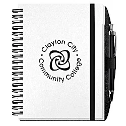 Smooth Paperboard Journal with Pen- 7" x 5" - 50 sheet