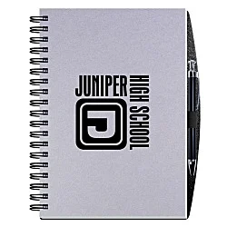 Smooth Paperboard Journal with Pen- 10" x 7"-100 sheet