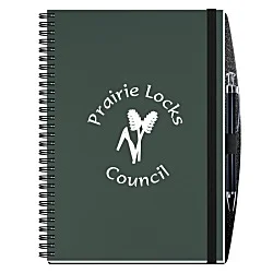 Smooth Paperboard Journal with Pen- 10" x 7" - 50 sheet