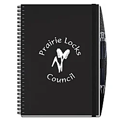 Smooth Paperboard Journal with Pen- 10" x 7" - 50 sheet