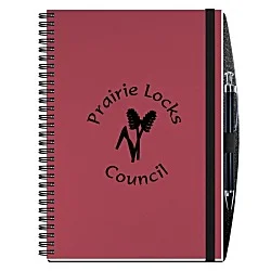 Smooth Paperboard Journal with Pen- 10" x 7" - 50 sheet
