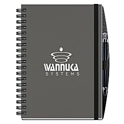 Textured Paperboard Journal with Pen- 10" x 7" - 100 sheet