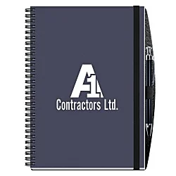 Textured Paperboard Journal with Pen- 10" x 7" - 50 sheet