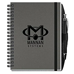 Textured Paperboard Journal with Pen - 7" x 5" - 50 sheet