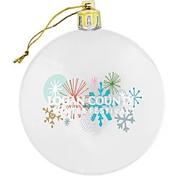 Flat Shatterproof Ornament - Opaque - Full Color