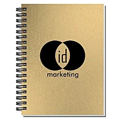 Elite Metallic Paperboard Journal with Pen - 7" x 5" - 50 sheet