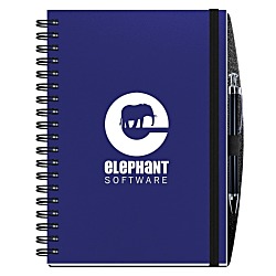 Polypro Journal with Pen - 10" x 7" - 100 sheet - Solid