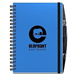 Polypro Journal with Pen - 10" x 7" - 100 sheet - Solid