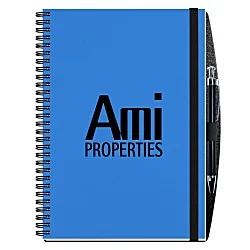 Polypro Journal with Pen - 10" x 7" - 50 sheet - Solid