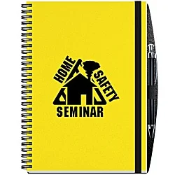 Polypro Journal with Pen - 10" x 7" - 50 sheet - Translucent