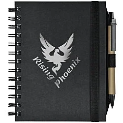 Recycled Spiral Journal with Pen - 7" x 5"