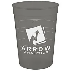 Translucent Stadium Cup with Measurements- 12 oz.