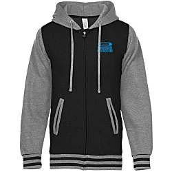 Independent Trading Co. Varsity Full-Zip Hoodie - Screen