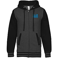 Independent Trading Co. Varsity Full-Zip Hoodie - Screen