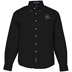 Garment-Washed Cotton Twill Shirt