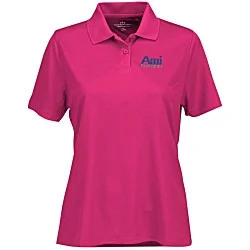 Vansport Omega Solid Mesh Tech Polo - Ladies' - Embroidered - 24 hr