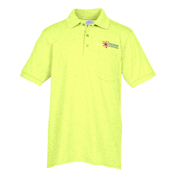 Soil Release Jersey Knit Pocket Polo - Men's