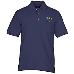 Easy Care Pique Knit Pocket Polo - Men's