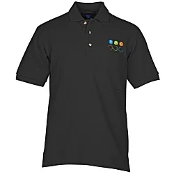 Easy Care Pique Knit Pocket Polo - Men's