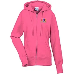 Fashion Full-Zip Hooded Sweatshirt - Ladies' - Embroidered