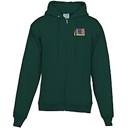 Fashion Full-Zip Hooded Sweatshirt - Men's - Embroidered