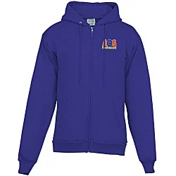 Fashion Full-Zip Hooded Sweatshirt - Men's - Embroidered