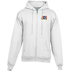 Fashion Full-Zip Hooded Sweatshirt - Men's - Embroidered